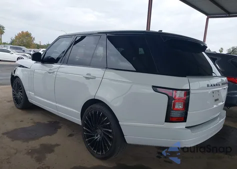 2016 Land Rover Range Rover 3.0L V6 Supercharged z USA, uszkodzony, nr VIN SALGR2PF6GA314145